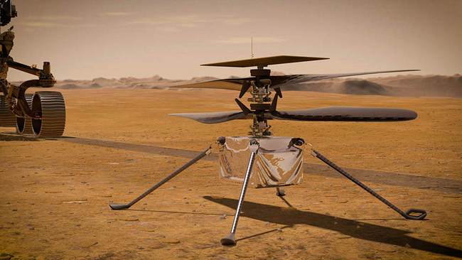 没有炸机！美无人机在火星首飞成功创造历史 3米飞行高度悬停30秒